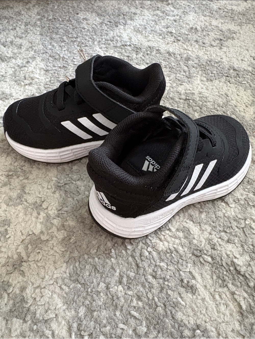 Adidas Duramo Child Size 5K, Black Running Shoes. New with tags.